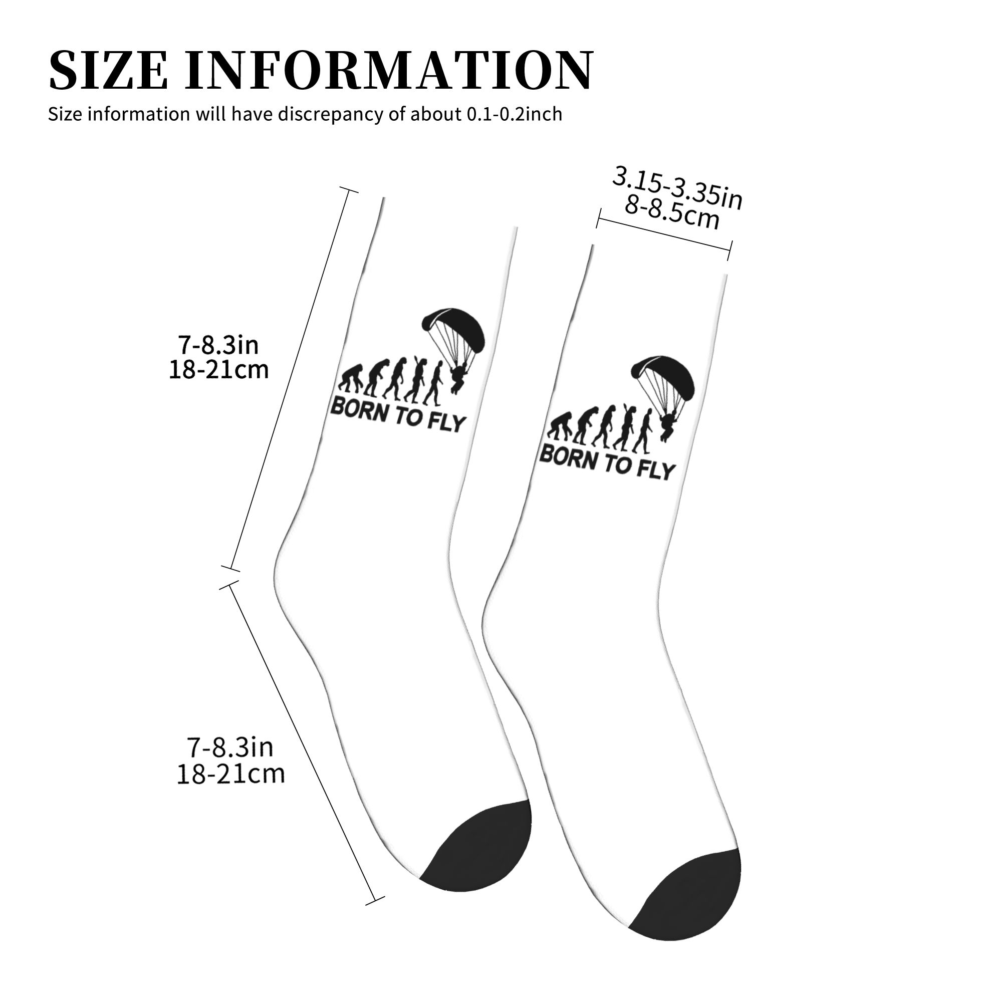 Funny Mens Evolution Skydiving - Dress Sock Men のレビューと価格