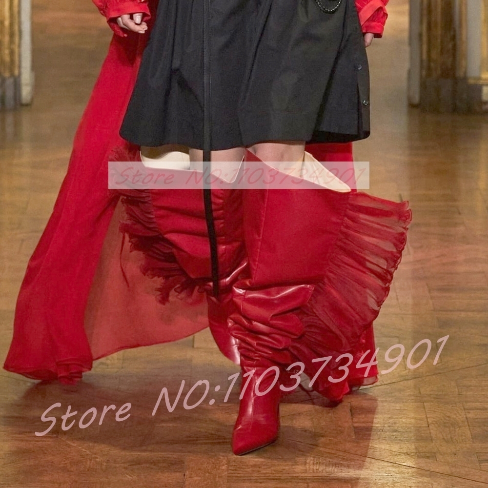 Ruffles Tulle Slouchy Sock Sty - Boot Sock Slouchy のレビューと価格