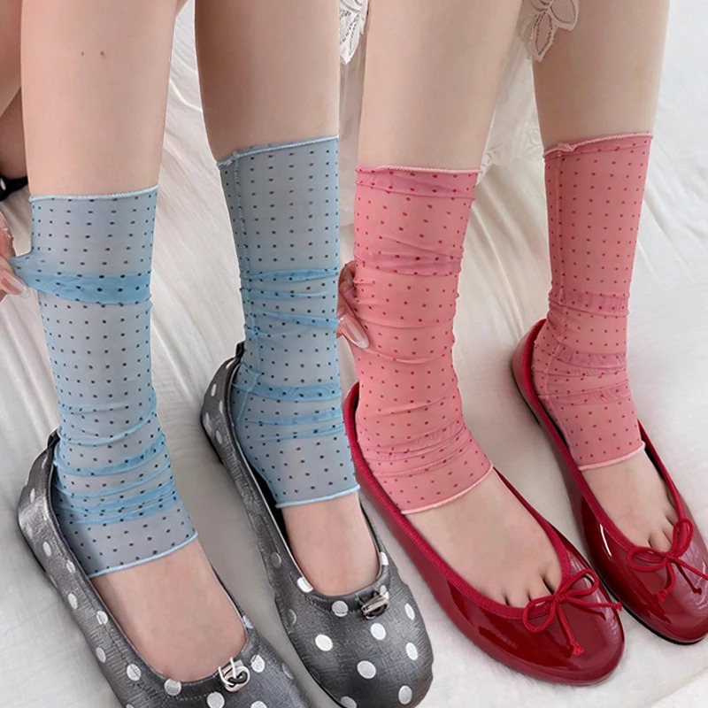 2026 Fashion Polka Dot Lace So - Silk Sock Bamboo のレビューと価格